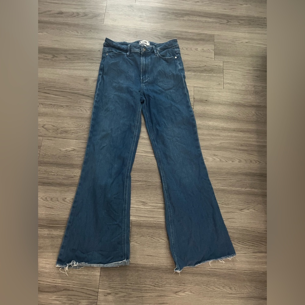 PAIGE Genevieve Flare Blue Jeans - Picture 3 of 9